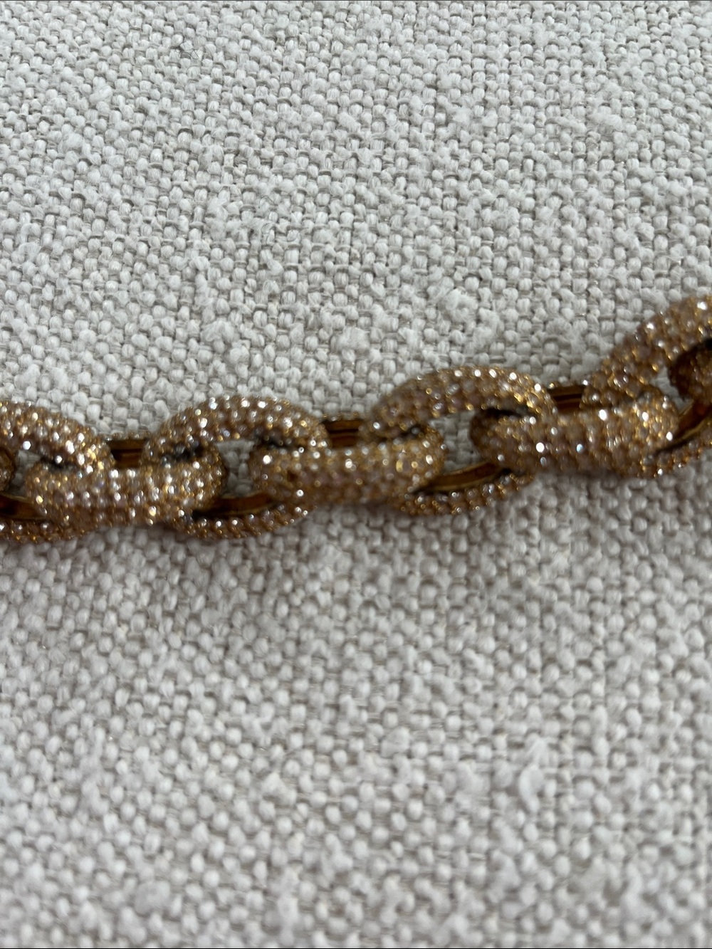 J. Crew Gold Crystal Pave Link Bracelet - Picture 3 of 4